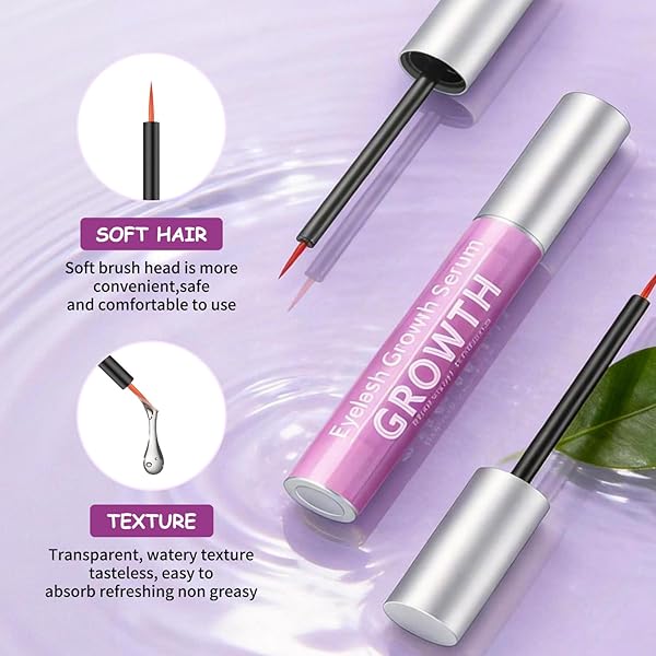 IPRILRY Eyelash Growth Serum with Natural Formula Lash Serum for Eyelash Growth for Longer,Fuller Looking Lashes Gentle for Eyelash 0.17 Fl Oz - 4