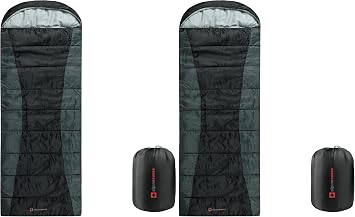 Alpine Swiss 0C 32F Sleeping Bag Lightweight Waterproof with Compression Sack Adults All Seasons Camping Hiking Backpacking Travel Outdoor Indoor