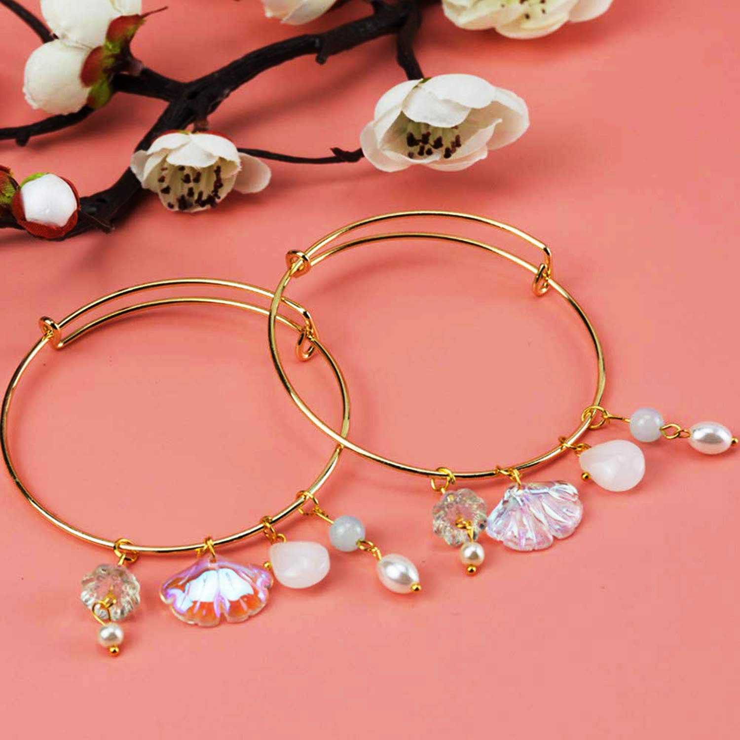 UNICRAFTALE 60 stuks minimalistische stalen verenketting, stretch armbanden, 58,5 mm gitaarsnaren, spoelarmbanden, snaararmbanden voor vrouwen
