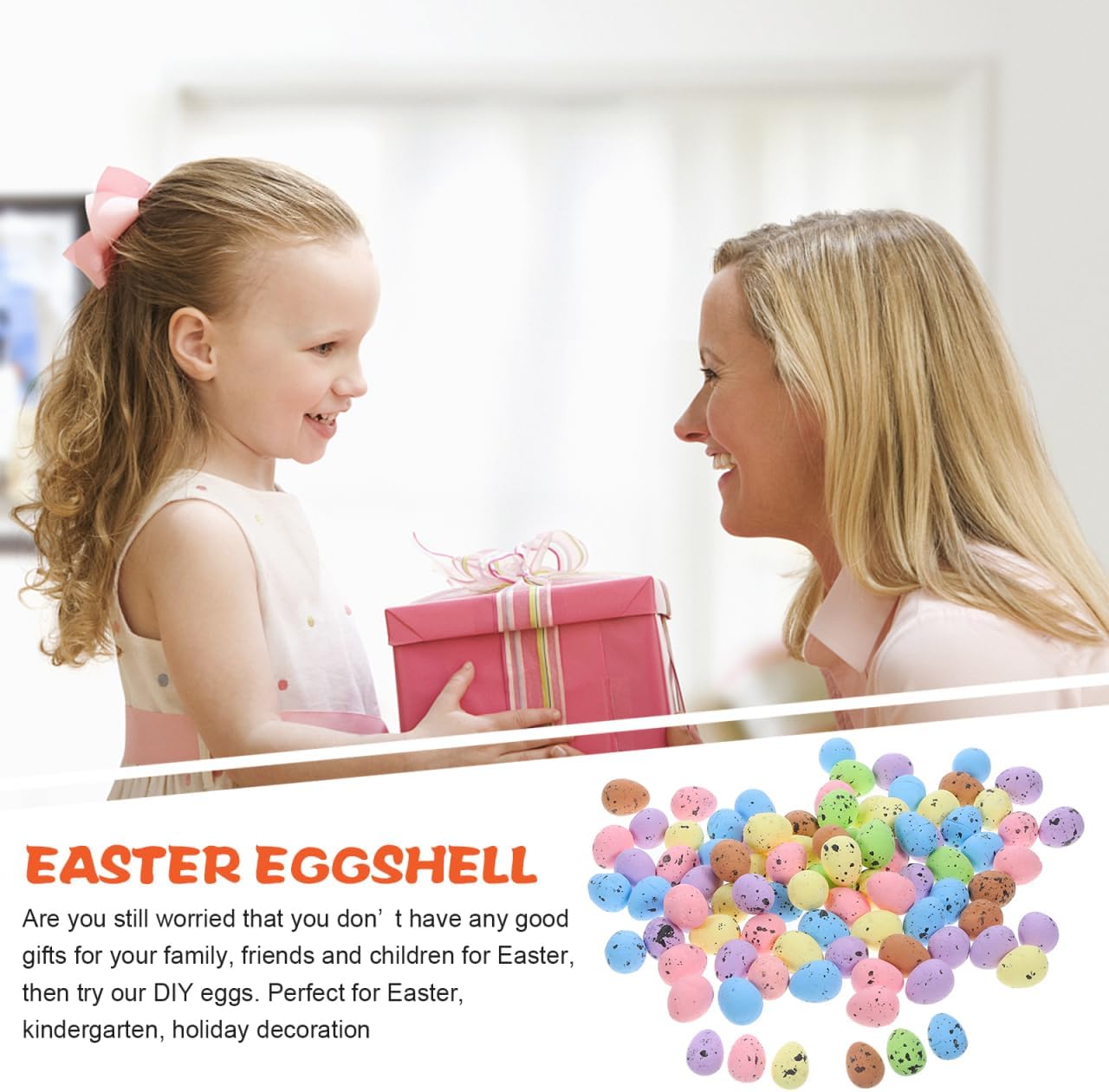 Tofficu 200pcs Foam Easter Egg Decoration 1.8CM Artificial Bird Eggs Plastic Fake Eggs DIY Crafts Easter Eggs for Easter Party Home Decor Wedding Photography Prop(Colorful), G5023166DZ1IT