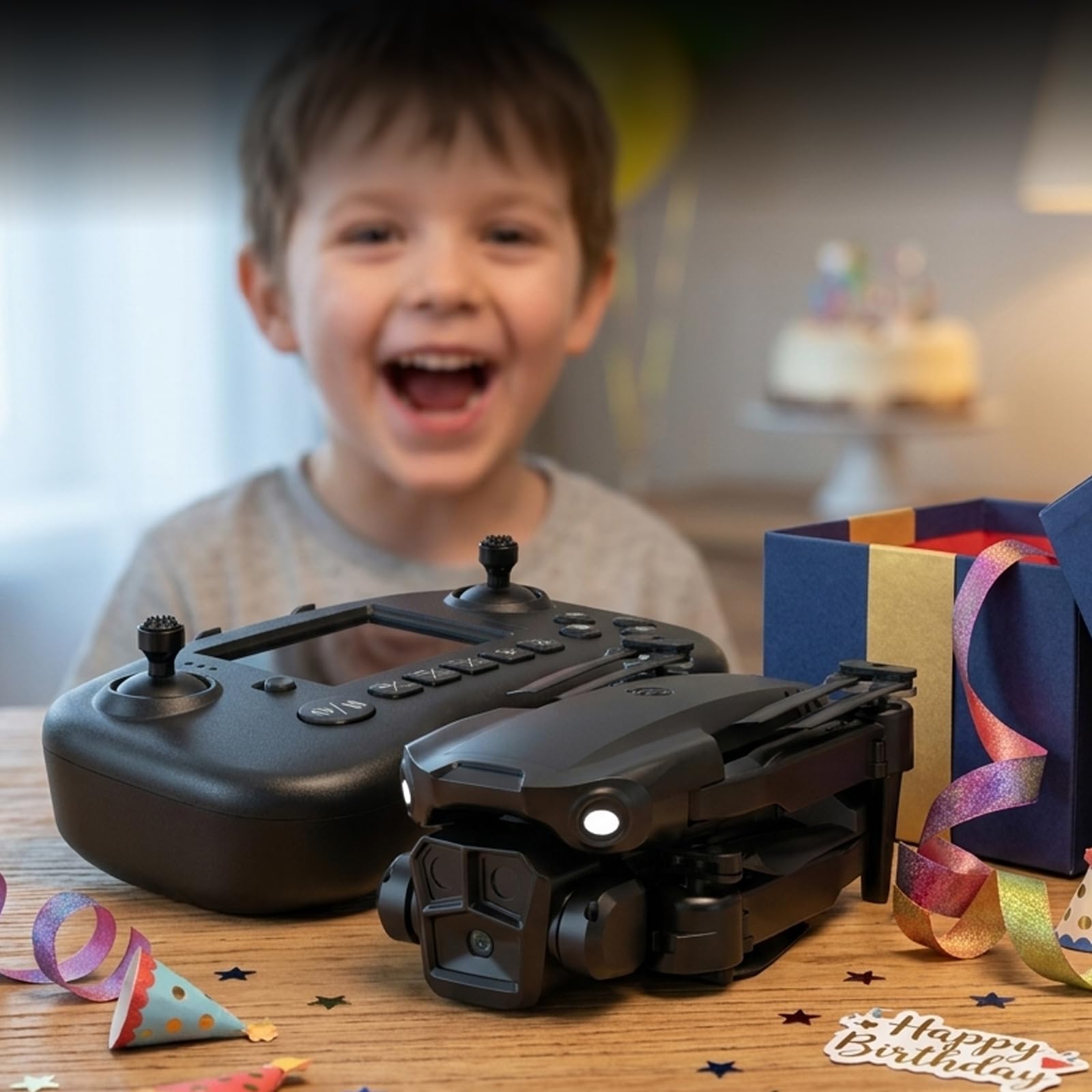 Drone avec caméra 1080P pour adultes, Drones RC avec télécommande à écran