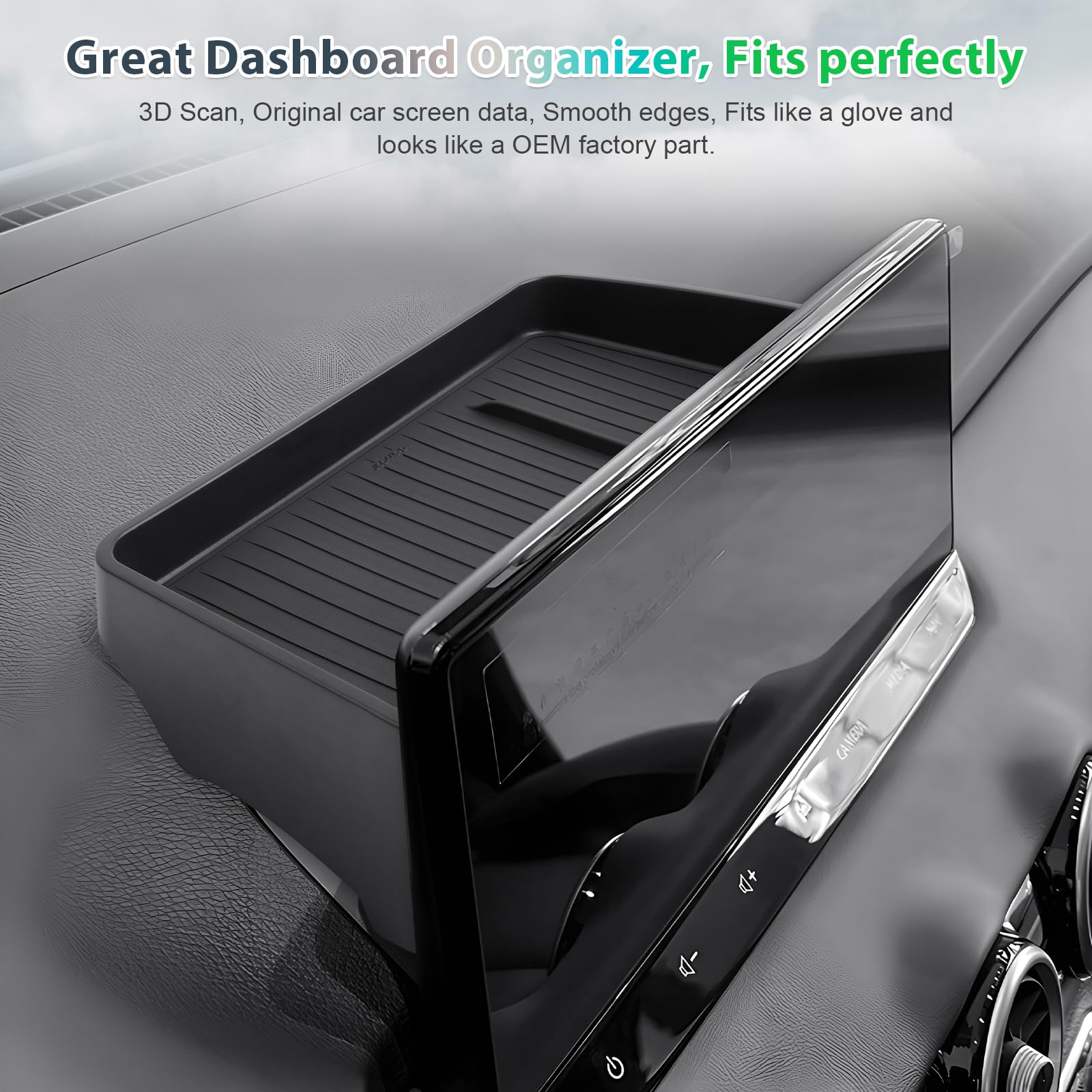 GAFAT Kompatibel mit Nissan Qashqai J12 e-Power 2021-2025 2026 Mittelkonsole Aufbewahrungsbox, Hinter dem Bildschirm Ablagen Organizer für 12,3 Zoll Nisan Connect, Qashqai J12 Zubehör