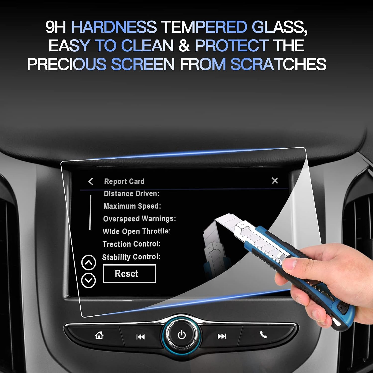 glass screen protector for 2016 2019 chevrolet cruze accessories infotainment display screen protector foils tempered glass 9h anti scratch navigatio