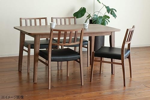 Miniatura 2 de モリタインテリア工業 Morita Interior Industrial Dining Chair, Walnut/Black, Width 21.3 x Depth 21.7 x Height 31.5 inches (54 x 55 x 80 x 43 cm), CBL-5160 2