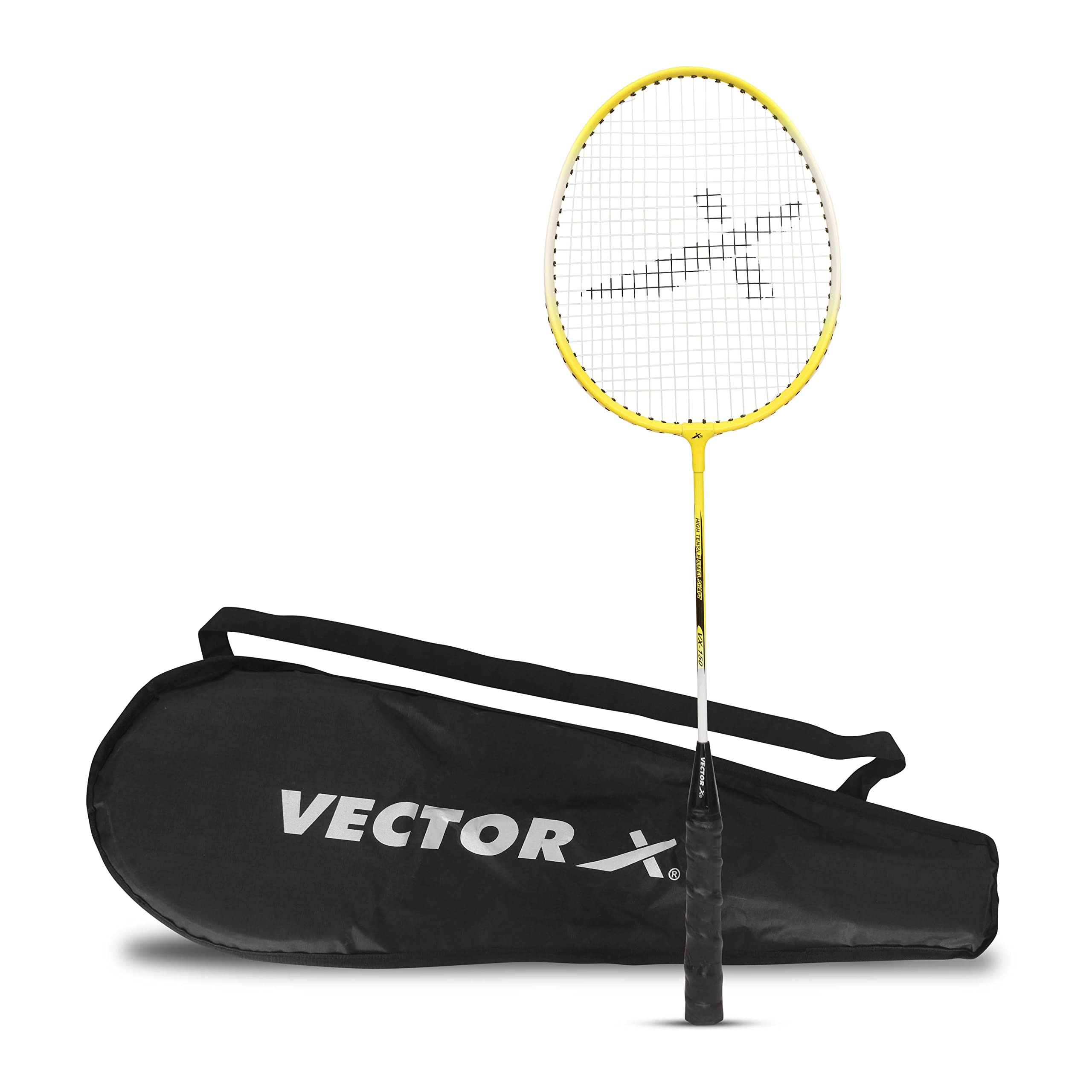 Vector X VXB-150 Badminton Racquet (1 PC Racquet + Full Cover, Yellow) (B0BH4ZJZ9X) Amazon Price History, Amazon Price Tracker
