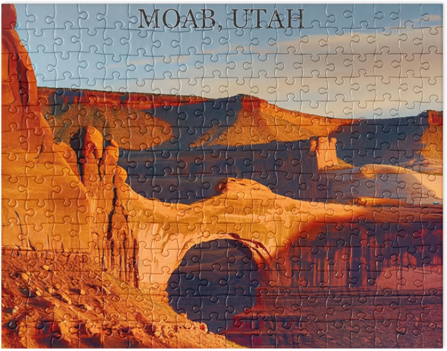 Moab Utah Jigsaw Puzzle – 252 Pieces Souvenir Travel Puzzle, Scenic Wall Art Collectible