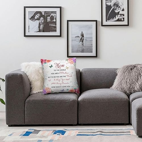 Miniatura 3 de Regalos para mamá, fundas de almohada de 18 x 18 pulgadas, regalos de cumpleaños para mamá, regalos para mamá de parte de la hija, regalos para
