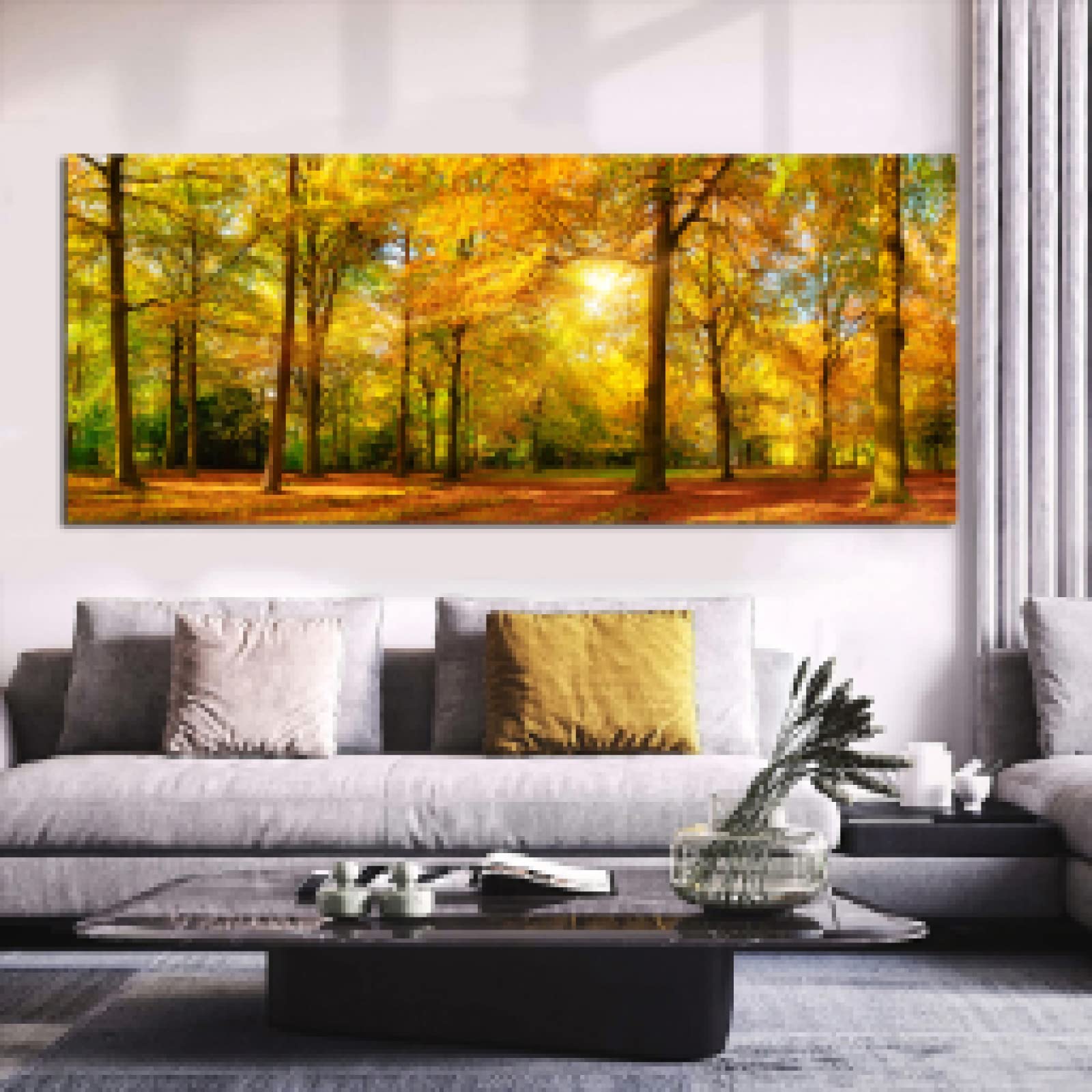 Lienzo de paisaje moderno de 45x130 cm para dar vida a paredes vacías del salón 6
