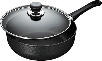 Scanpan Classic Deep Saute Pan, 4 Quart, Black
