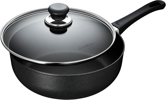 Scanpan Classic Deep Saute Pan, 4 Quart, Black