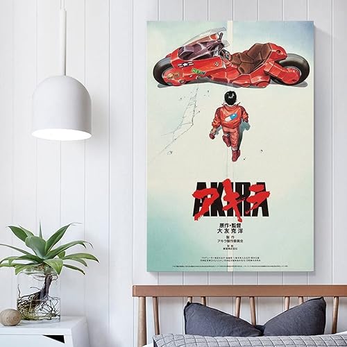 Vista 5 de Akira (1988) Póster de película de anime de manga japonesa, póster artístico y arte de pared, póster moderno para decoración de dormitorio familiar