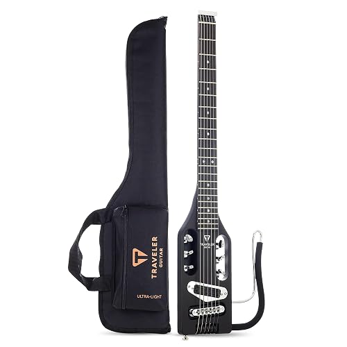 Traveler Guitar Ultra-Light Electric Guitar Matte Black | Portable Electric