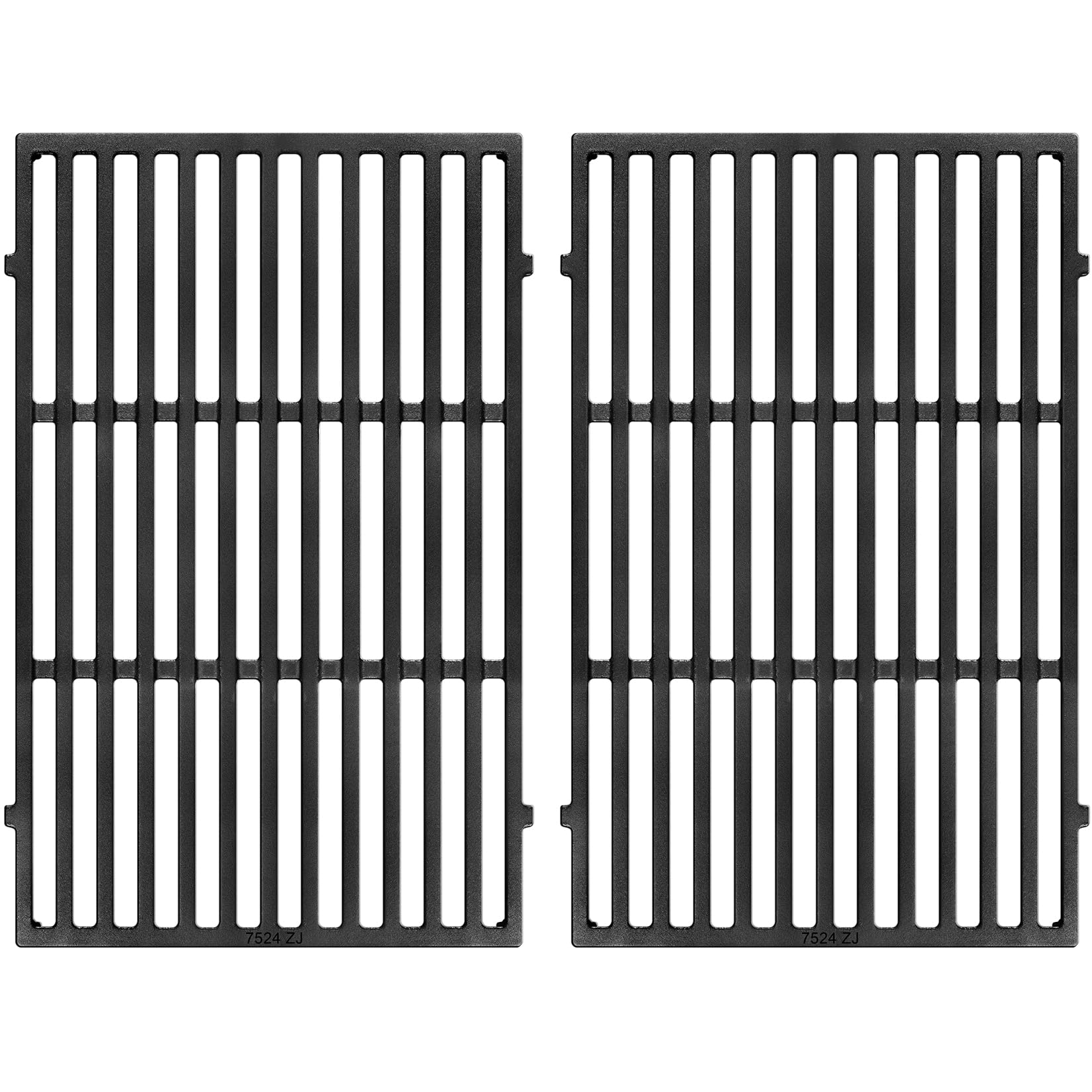 GGC 19.5" Grill Grates for Weber Genesis 300 Series, 7524/7528 Grill Parts Replacement for Weber E-310, E-320, E-330, S-310, S-320, S330, EP-310, EP-320, EP-330, 2 PCS Cast Iron Cooking Grid