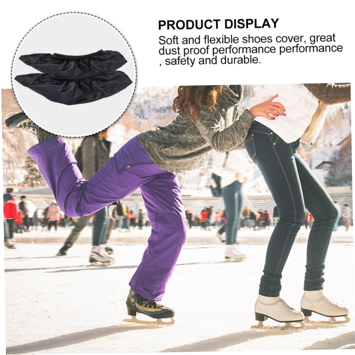 Toddmomy Coperturper Ghiaccio Copriscarpe Resistenti E Pratiche Protezionper Lama E Stivale Design per Pattinaggio E Hockey su Ghiaccio
