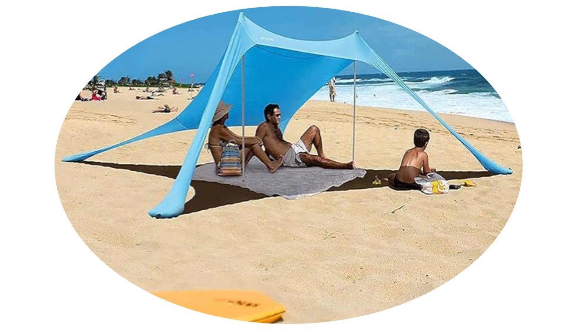 Amazon.com: Oasis Cove Beach Tent Sun Shelter, 7 x 7 FT