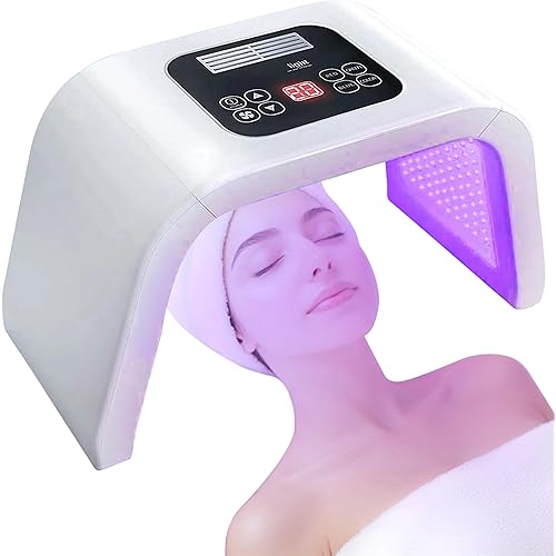 Led-Face-Tool，LED Light Therapy Facial Mask，7 in 1 Beauty Equipment for Skin Care at Home