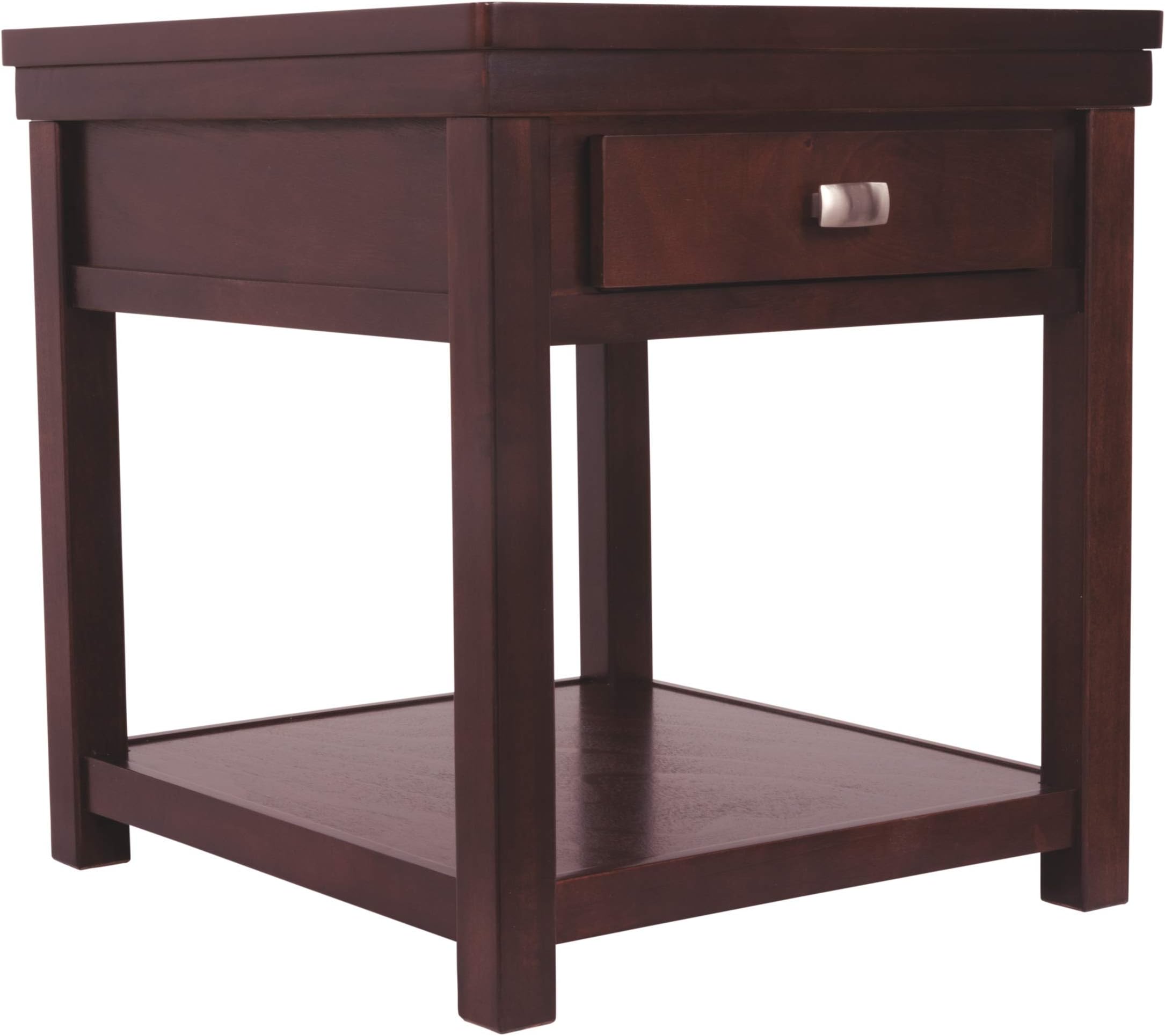 Signature Design by Ashley Hatsuko Rectangular End Table Dark Brown