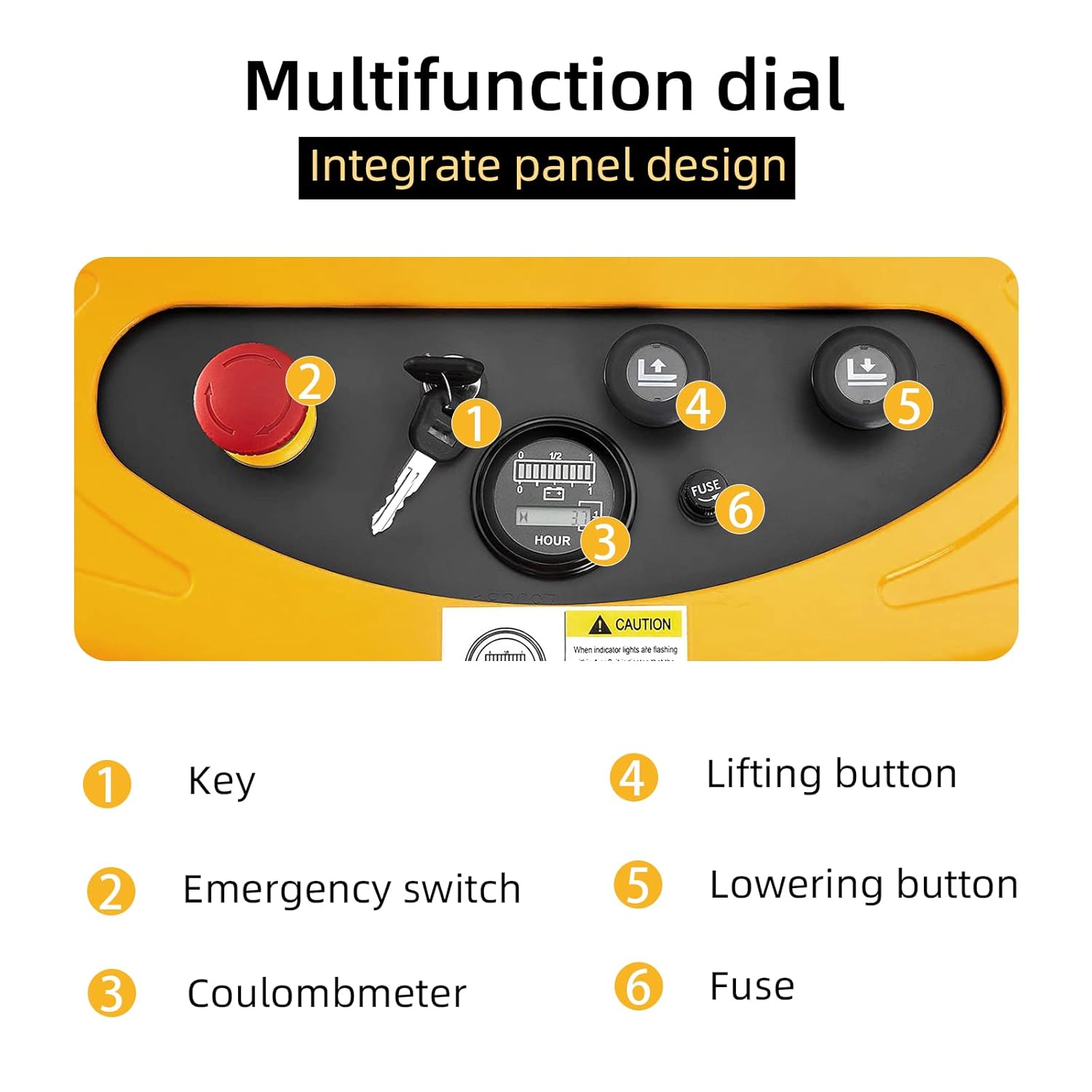Apollolift Semi Electric Forklift Lift Pallet Stacker 2200lbs Capacity 118inch Max.Lifting Height Fixed Lges for EU Pallet: Industrial & Scientific