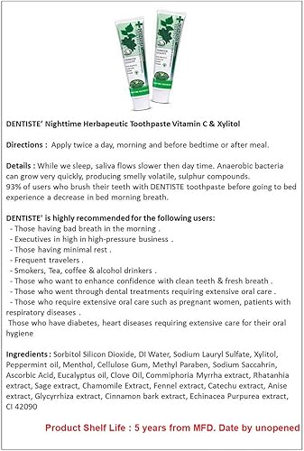 Miniatura 2 de Pasta de dientes Dentiste Plus White Vitamin C & Xyitol Gum Hecho en Tailandia 2x100 G.