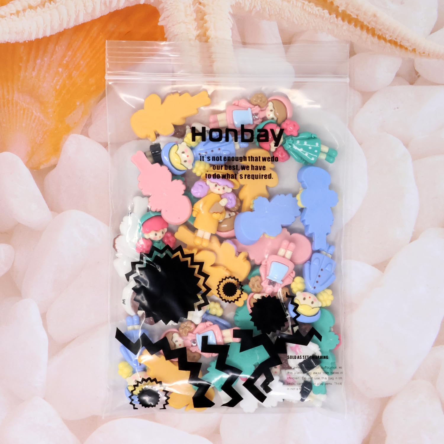 Honbay 30PCS Resin Cute Slime Charms Cartoon Girls Flatbacks Crafts Embellishment for DIY Hair Clips Phonecase Scrapbooking Jewelry Making (5 Style) - Image 7
