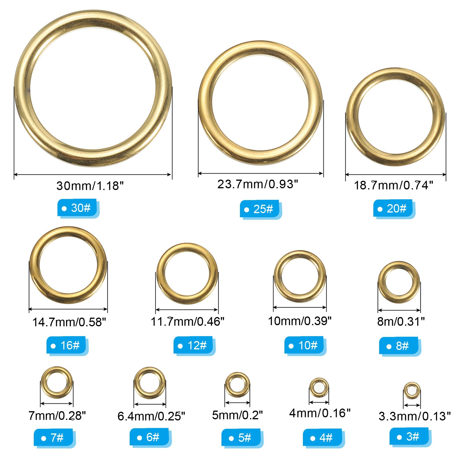PATIKIL Fishing Rod Repair Kit 0.13-1.18in - Image 2