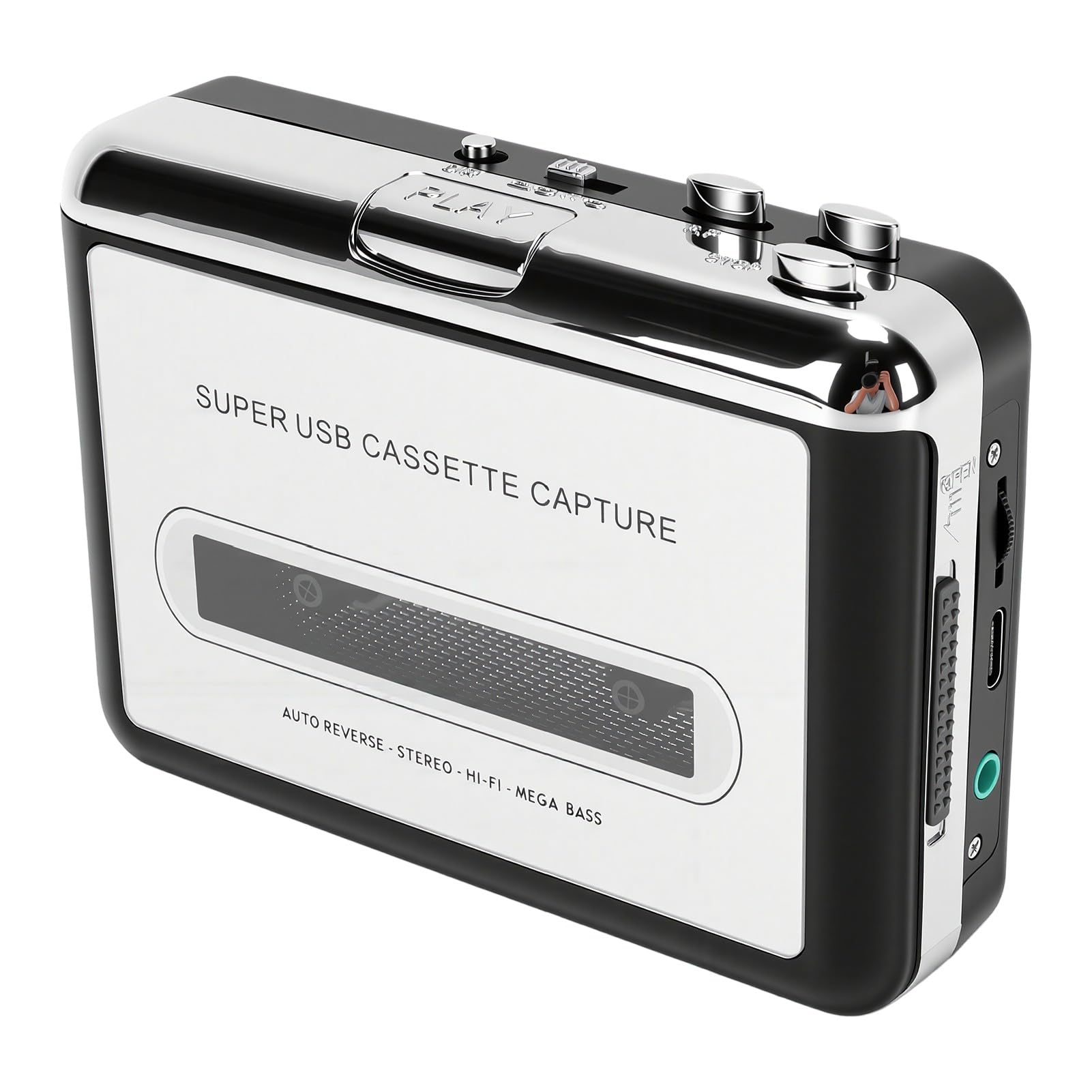 Lettore di Cassette USB, Conversione MP3, Inversione