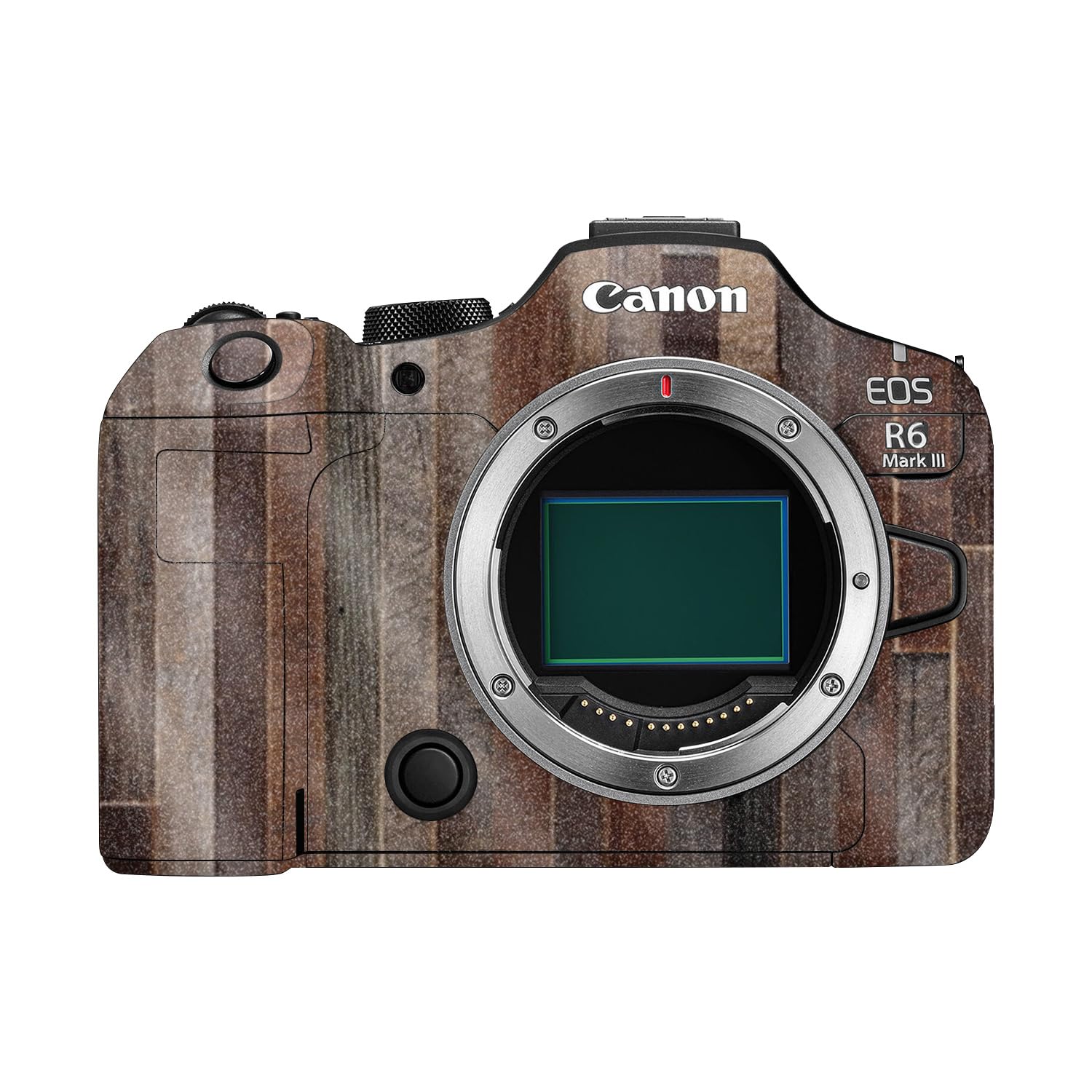 Glossy Glitter Camera Skin Compatible with Canon EOS R6 Mark III (2025) - Woody - Premium 3M Vinyl Protective Wrap Decal Cover - Easy to Apply | Crafted in the USA by MightySkins