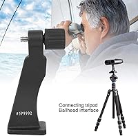 Vista 3 de 214 Adaptador de trípode binocular, soporte de adaptador binocular de metal, tornillo de 1/4 pulgadas, accesorio de conexión para telescopio