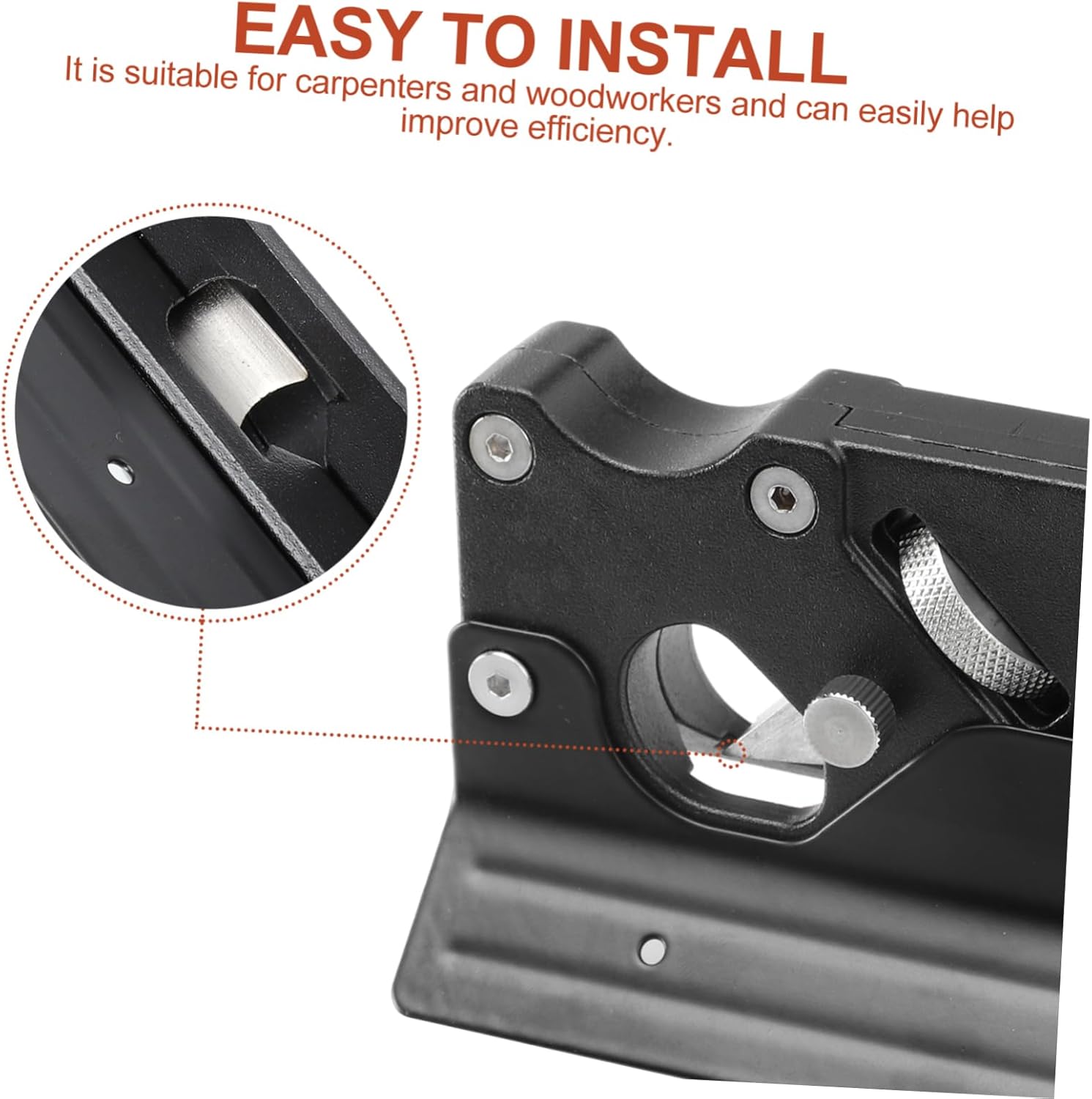 Uonlytech 2sets Wood Chamfer Plane Tool for Carpentry for Trimming and Chamfering Various Woods Includes Support Base