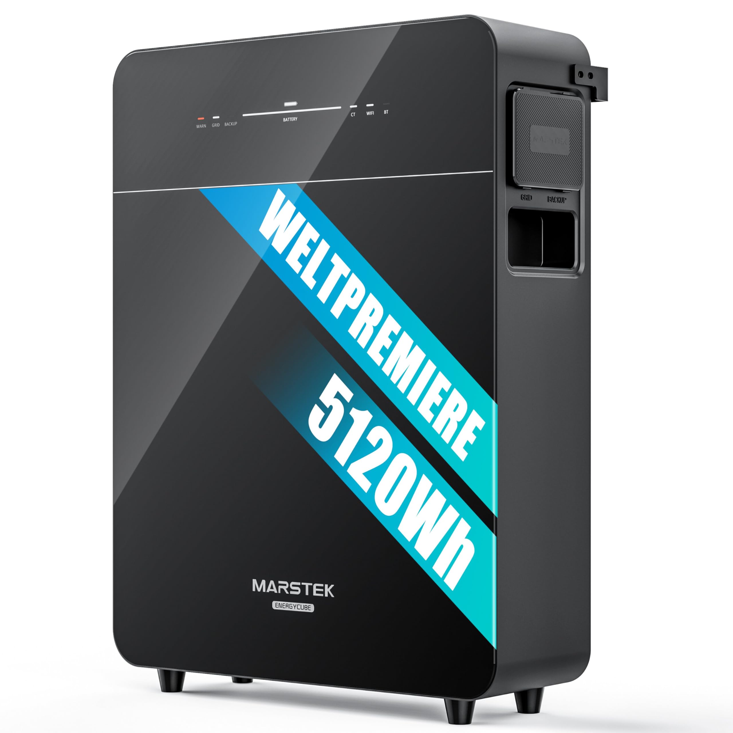 MARSTEK Venus E 3.0 Centrale de balcon de première classe avec mémoire de stockage tout-en-un couplé CA 2500 W entrée/sortie 0 % TVA pour les particuliers 5120 Wh