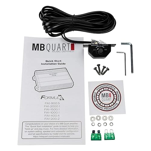 Miniatura 6 de MB Quart FA1-1000.1 Amplificador de audio para automóvil de canal mono (negro) - Amplificador clase SQ, 1000 vatios, estable de 1 ohmio, cruce