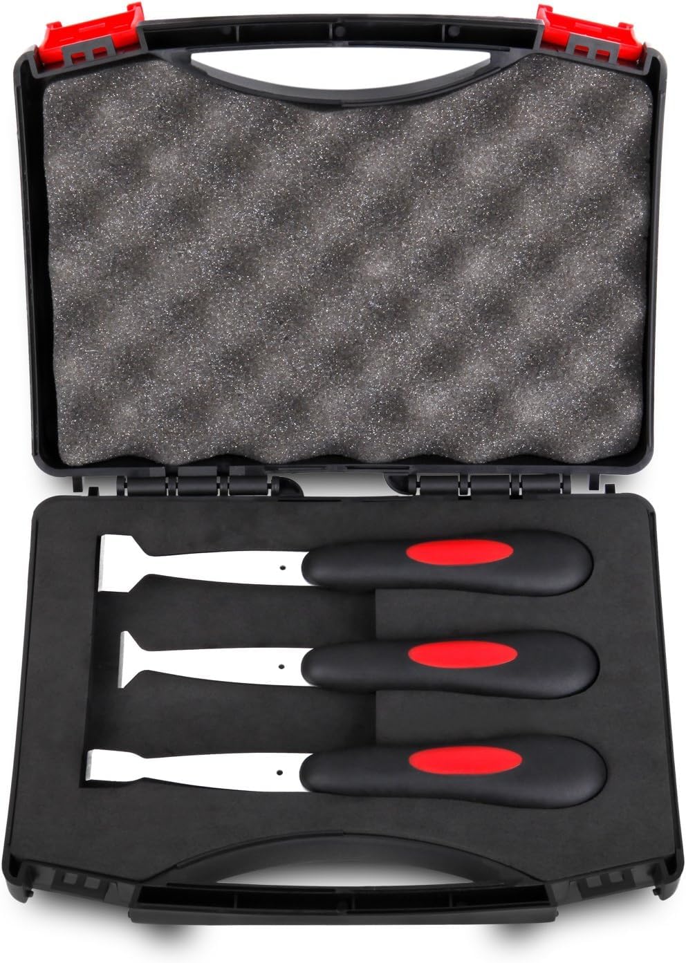 BOUSH Windshield Urethane Scraper Tool Kit | Universal Car Glass Removal Tool Kit | Windshield Removal Kit with 3 Interchangeable Blades | Professional-Grade Auto Glass Removal Tool Set