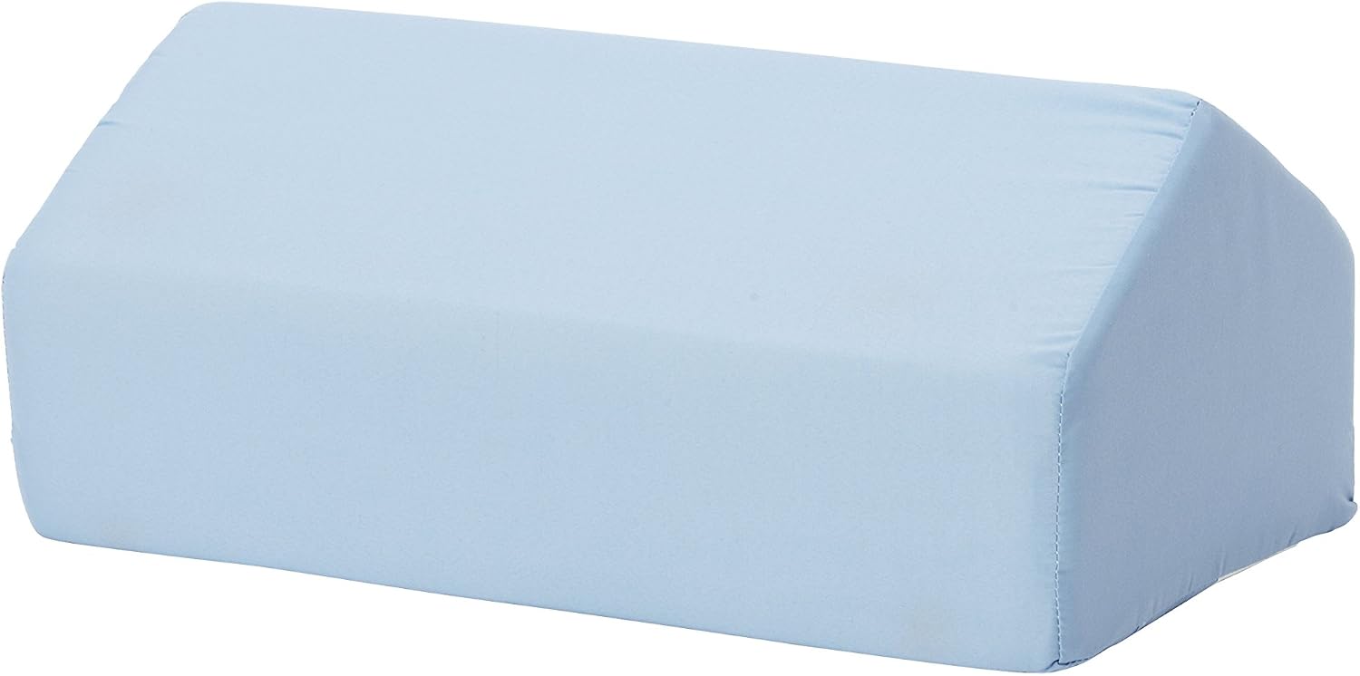 DMI Leg Elevation Bolster Pillow, Ankle and Knee Support, Leg Elevation, Back, Lumbar and Neck Relief, 16.5 x 10 x 7 in, Blue