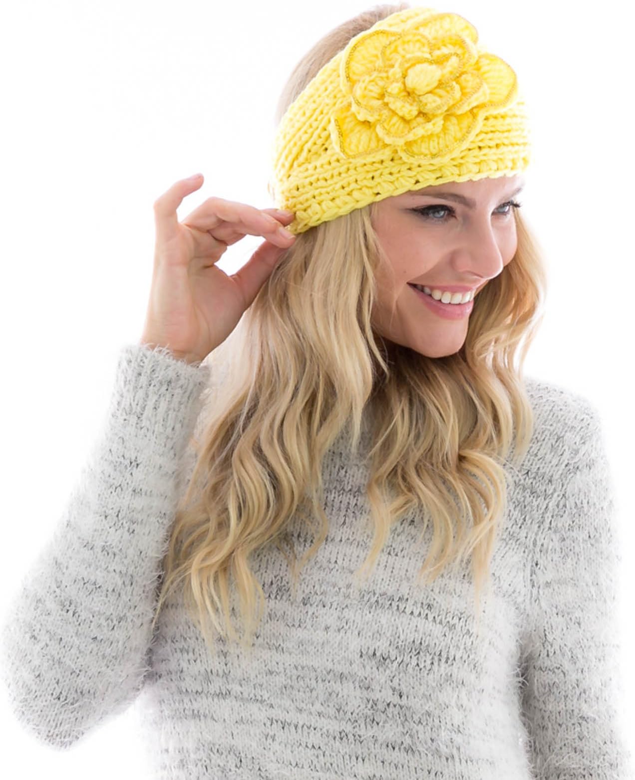 8829-25 NY Deal Knit Winter Headband Ear Warmer, Yellow