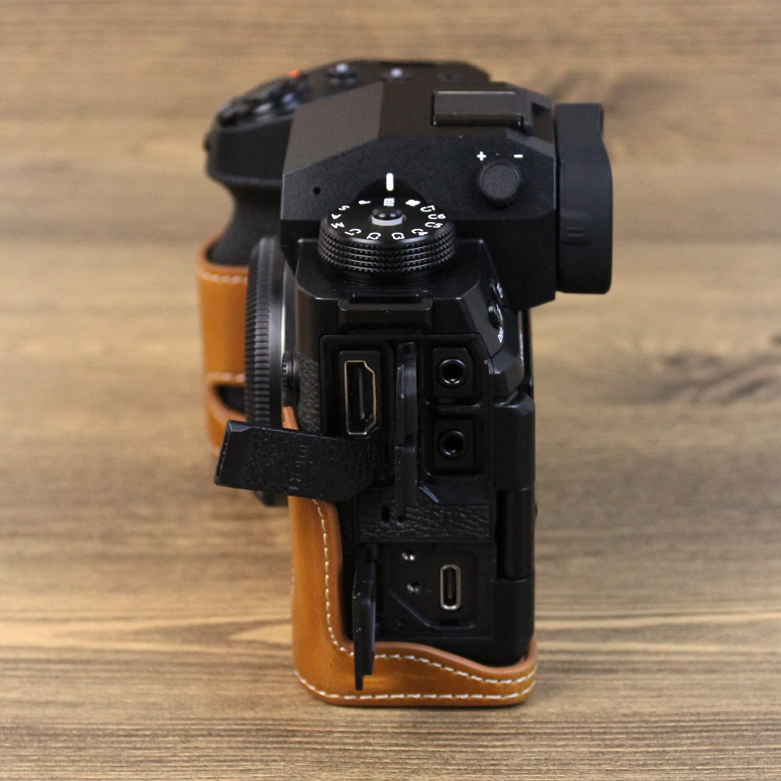 Custodia In Pelle PU Per Fujifilm X-H2S/X-H2 - Mezza Custodia Protettiva - Foto 4