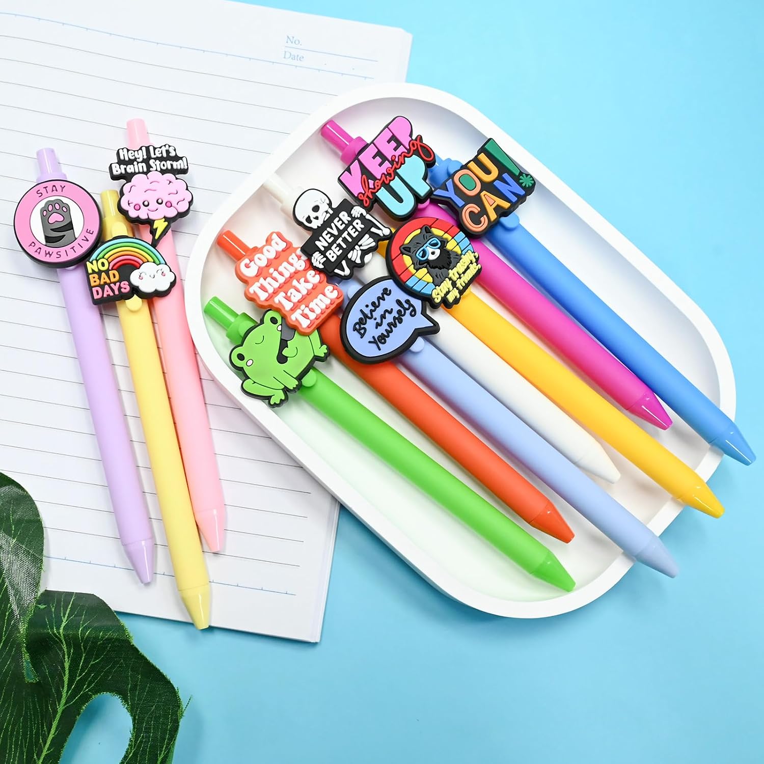 10 PCS Funny Pens with Sayings Cute Motivational Meme Pen for Women Office Work Coworker Gifts Ballpoint Black Ink Pen Set Novelty Supplies image 5