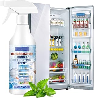 Fridge Freezer Defrosting Spray, Powerful Defrosting Spray for Fridge Freezer, De-Icer for Refrigerator Defroster, Fast Frost Removal & Streak-Free Shine (120ml-1)