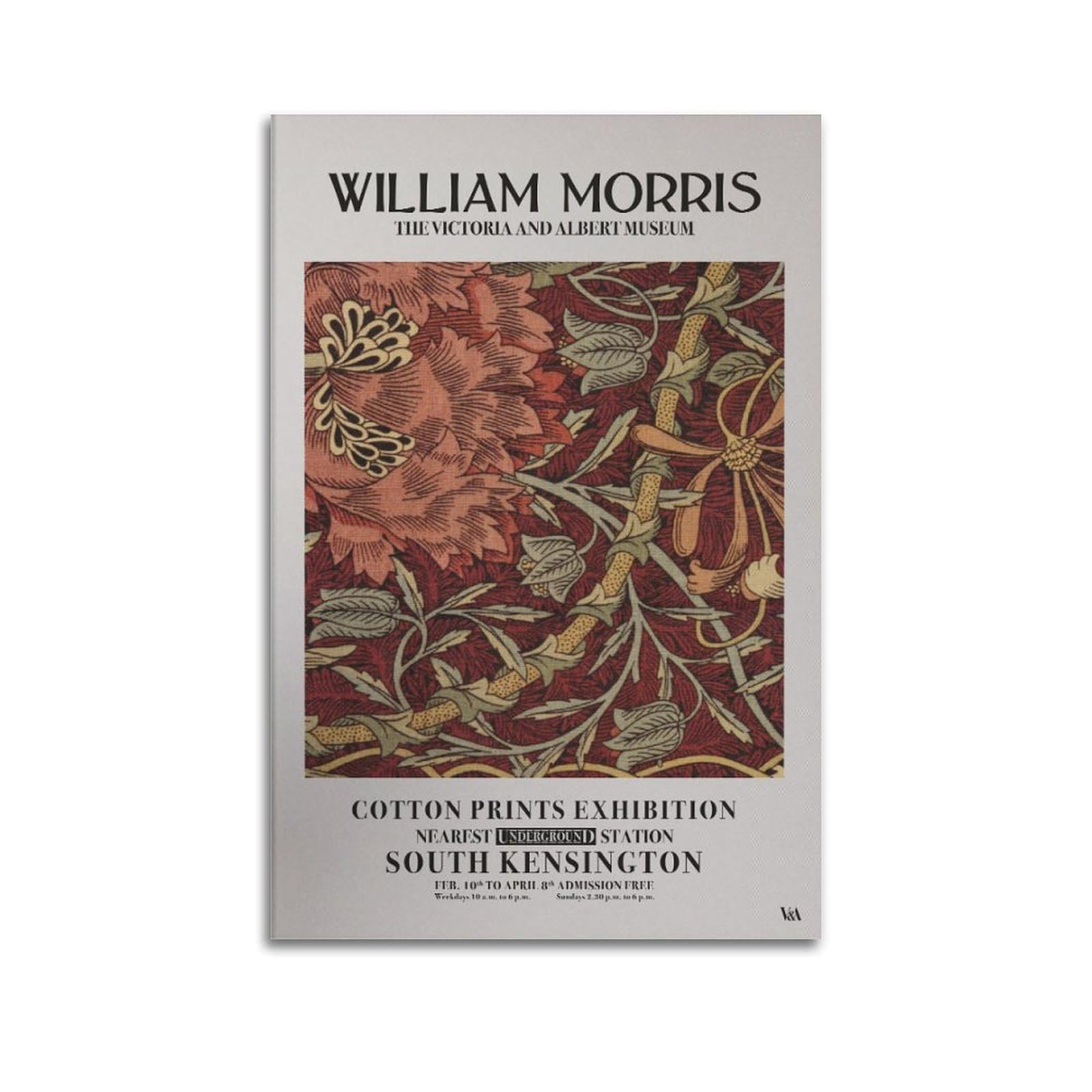 xiaoxiaoshen William Morris Exhibition Set, Nouveau3 Canvas Poster Wall Art Prints Room Aesthetic Murals Bedroom And Living Decorations 24x36inch(60x90cm)