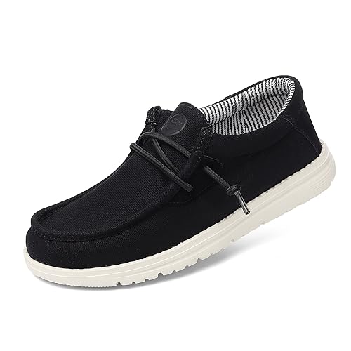 Grand Attack Walking Shoes for Women-Slip On Loafers,Linen Work Boat