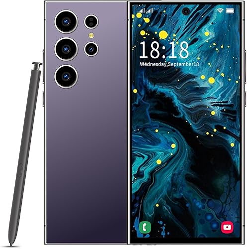 Echoamo E24U - Teléfono celular desbloqueado, 8GB+256GB, pantalla HD+ de 6.8 pulgadas, batería de larga duración de 6800 mAh, SIM dual 5G, Android