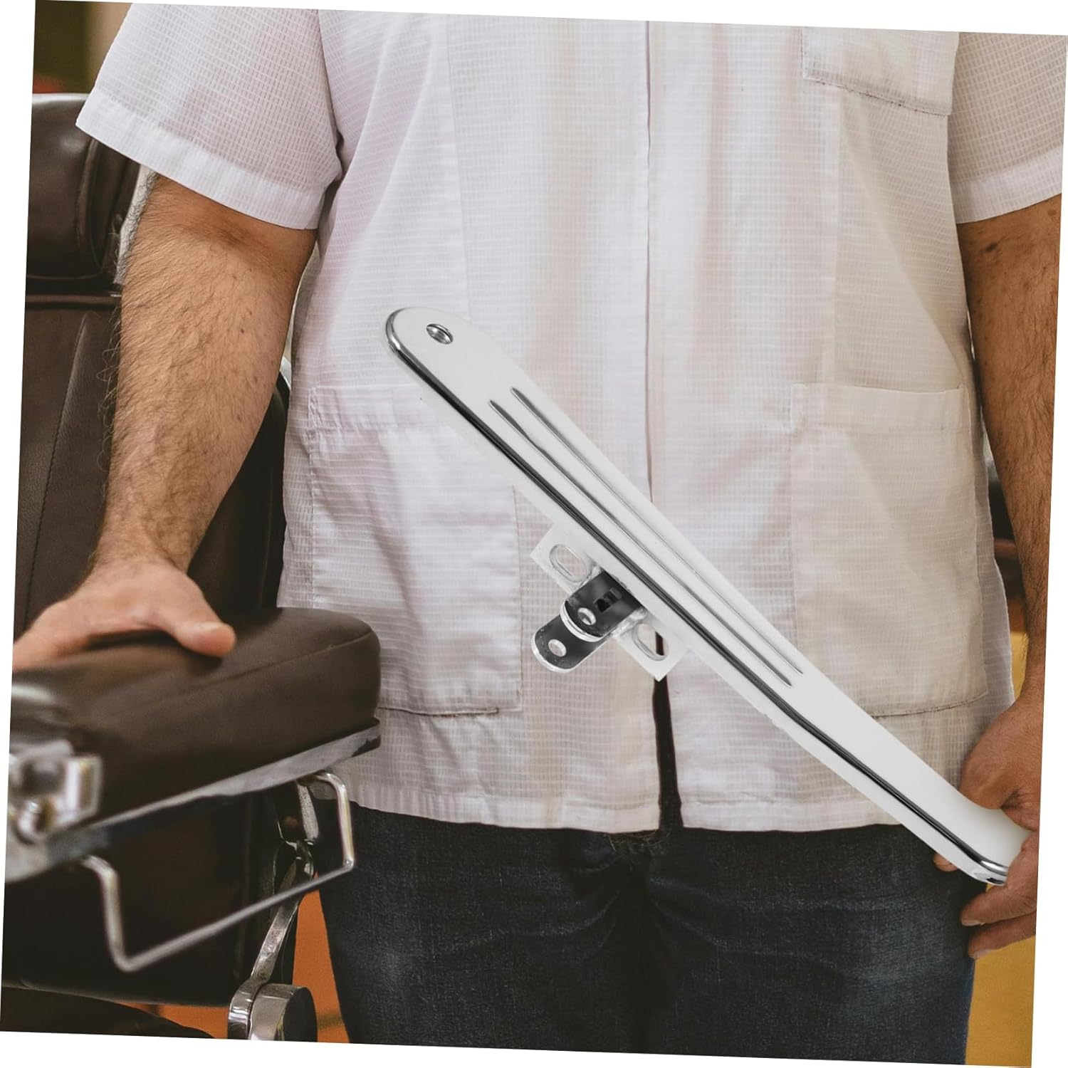 2pcs Wear-Resistant Armrest Replacement for Hairdressing Chairs Ergonomic Armrests Modern Design Easy to Clean Salon Chair Accessories