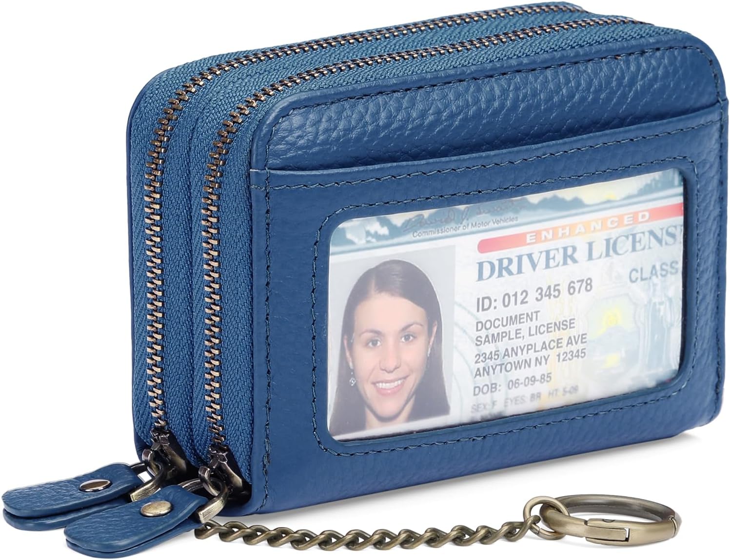 GOIACII Small Genuine Leather Wallet for Women, RFID Blocking Credit Card Holder Wallet