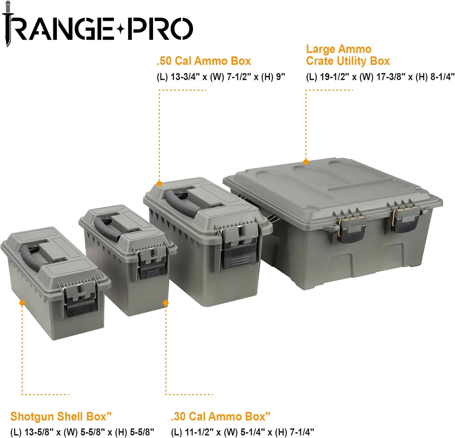 4-Piece Assorted Ammo Box Set