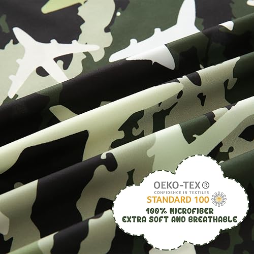 Miniatura 4 de Juego de sábanas negras de tamaño matrimonial, juego de sábanas bajeras y fundas de almohada de bolsillo profundo, 4 piezas de microfibra de