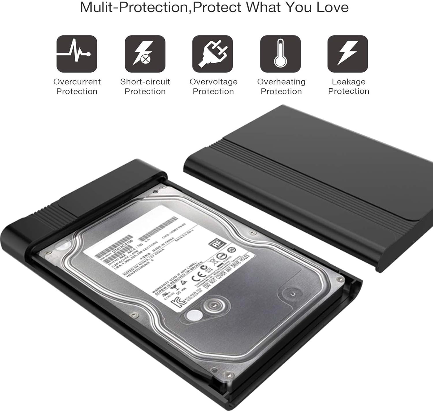 GeekerChip USB 3.0 External Box, for External Hard Disk 2.5 SATA/SSD