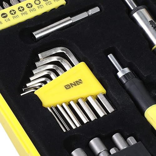 Miniatura 3 de DNA Motoring TOOLS-00038 Kit de herramientas manuales generales con destornilladores de puntas múltiples, llaves hexagonales, llave - Juego de