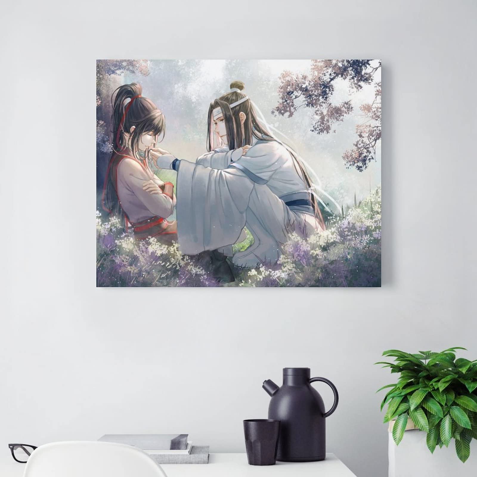 Amazon.co.jp: アートパネル 魏無羨 夷陵老祖 藍忘機 魔道祖師 壁掛け 
