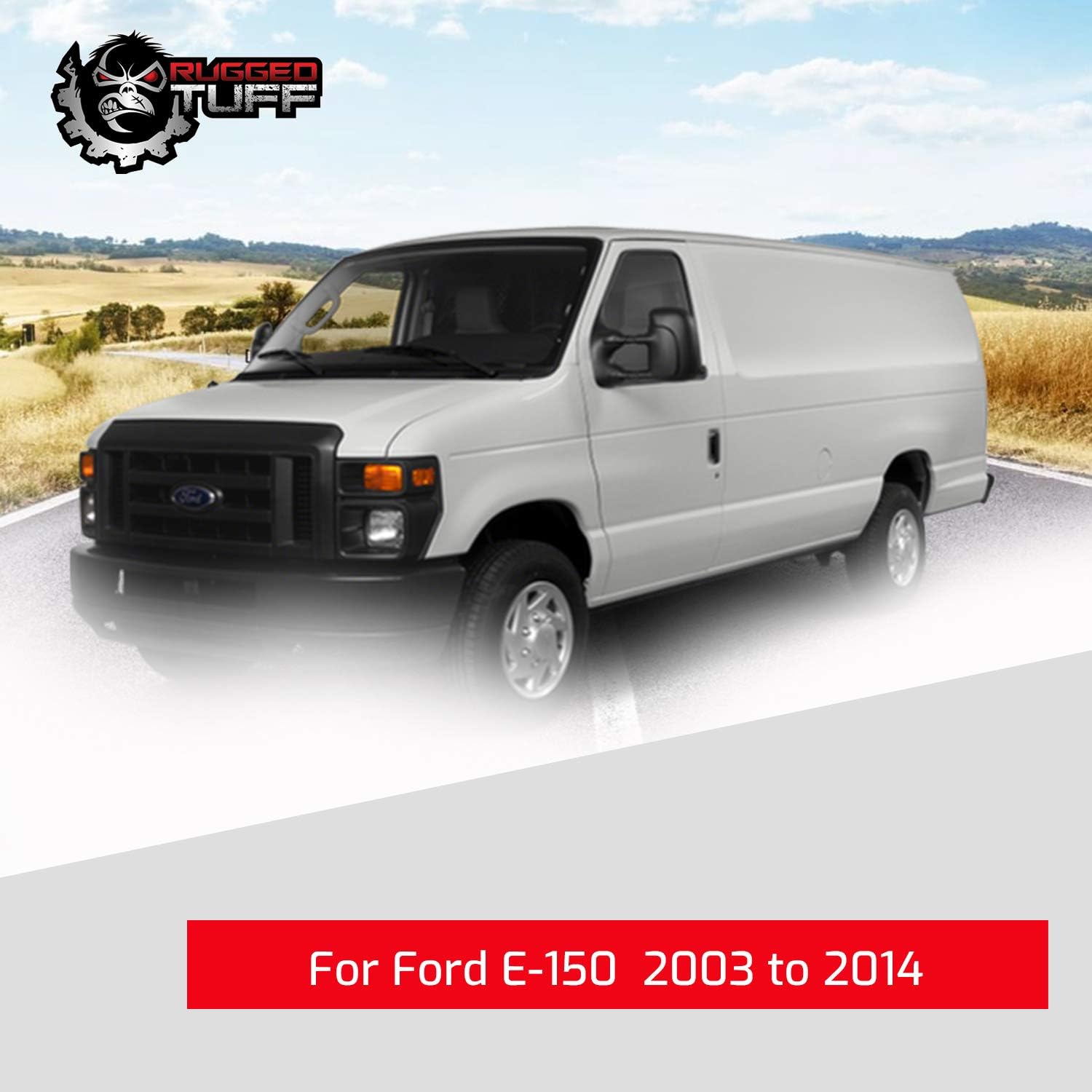 Driver Side Mirror Glass For Ford F250 F350 F450 Econoline Van E150 E250 E350 E450 Excursion Left Towing Style Mirrors Heated Defrost 33237 4C3Z17K707FA 4C3Z-17K707-FA