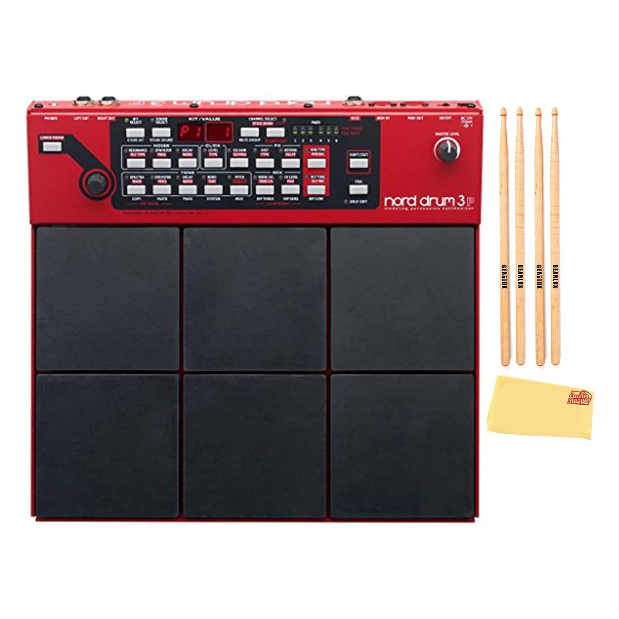 Amazon.com: Nord Drum 3P Electronic Drum Machine with Two Pairs of