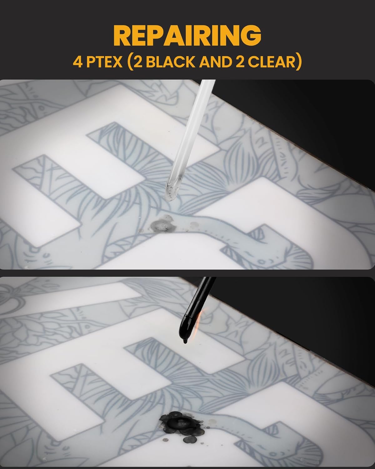 OutdoorMaster Ski Snowboard Tuning and Waxing Kit with Waxing Iron,Ski Wax,Edge Tuner,Brush,Wax Scraper,Ptex,Fixer Screw,Rubber Band